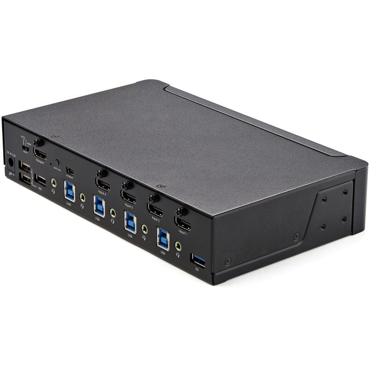 StarTech.com Comutador KVM de 4 Portas HDMI 2.0 4K para 1 Monitor -…