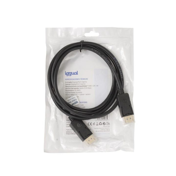 iggual Cabo DisplayPort (M) 1.2 4K@60hz 1,8 m