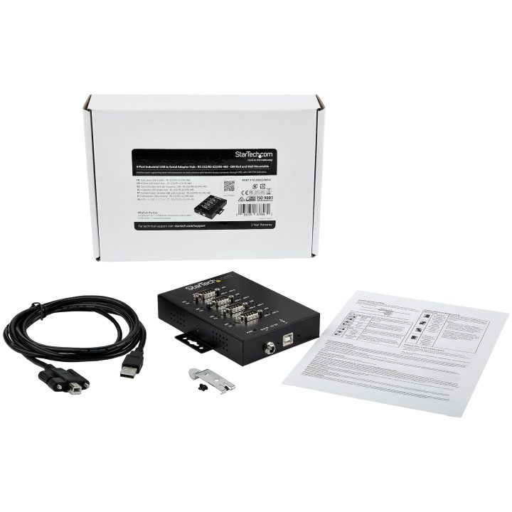 StarTech.com Adaptador Hub Serie RS232/RS485/RS422 a 4 puertos USB -…