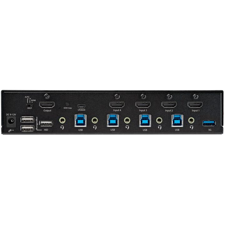 StarTech.com Comutador KVM de 4 Portas HDMI 2.0 4K para 1 Monitor -…