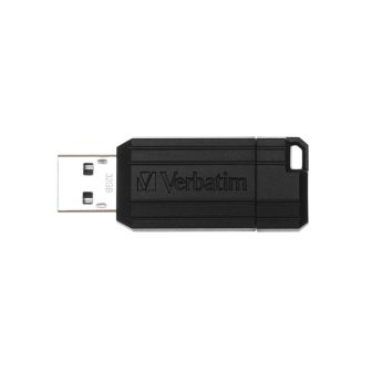 Verbatim pinstripe 32GB USB 2.0 Flash Drive Black (49064)