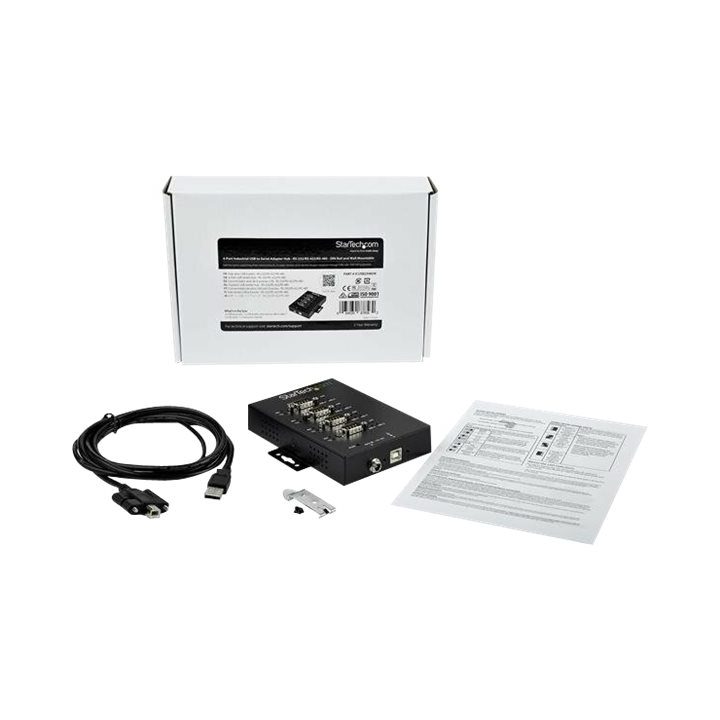 StarTech.com RS232/RS485/RS422 to 4-Port USB Serial Hub Adapter - USB…