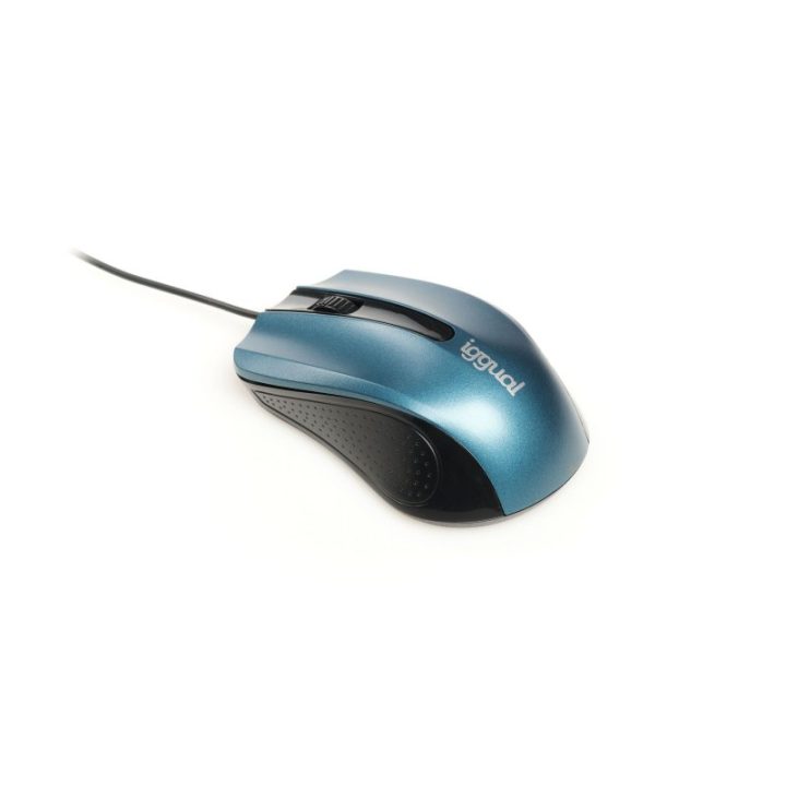 iggual Rato óptico COM-ERGONOMIC-RL-800DPI azul