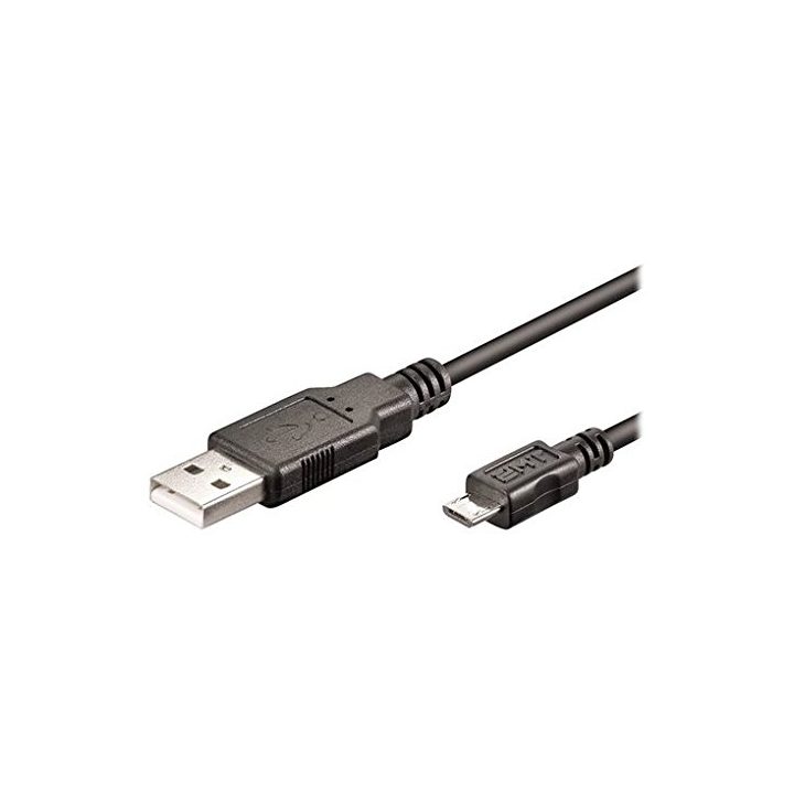 Ewent EC1019 cable USB USB 2.0 1 m Micro-USB A USB A Negro