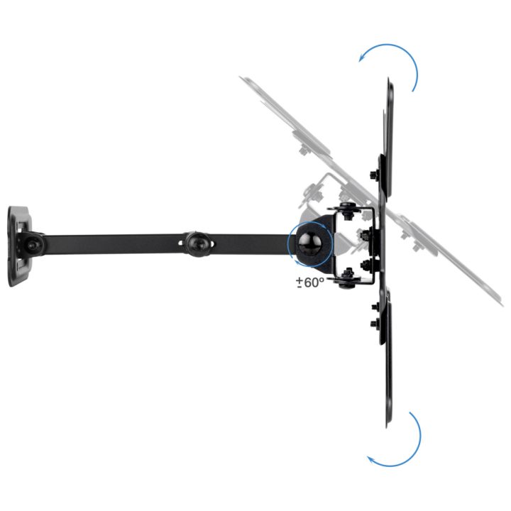 TooQ Suporte de Parede para Ecrãs 13"-43", Preto