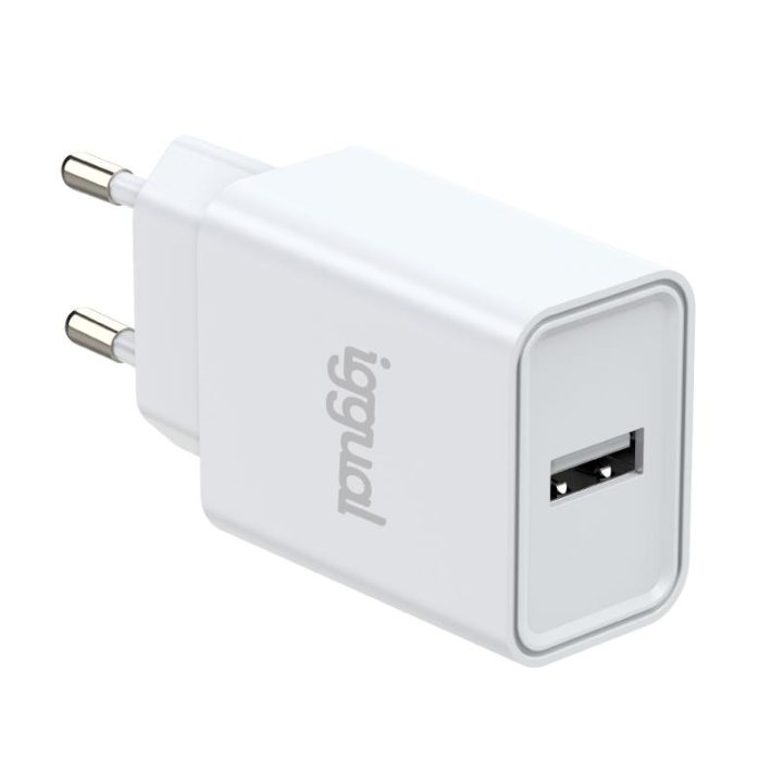 iggual Carregador de parede 1xUSB 5V/2.4A (12W)