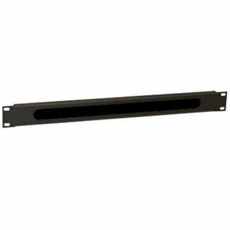 WP Cable Guide with Brush 1U Black RAL 9005 (WPN-ACM-201-B)