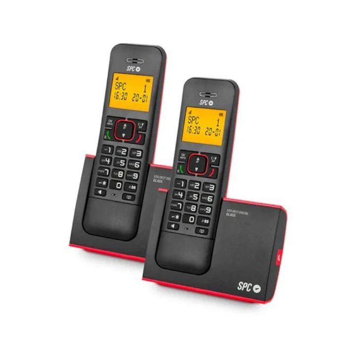 SPC 7292RC2 DECT Phone BLADE ID AG50 Red Duo