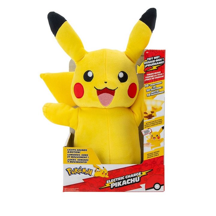 Peluche Jazwares Pokémon Pikachu eletrónico (63222365)