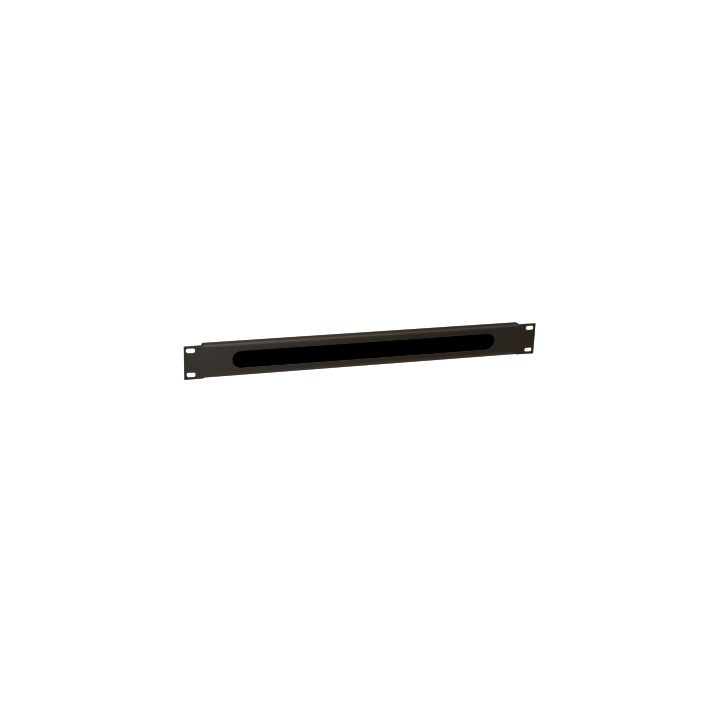 WP Cable Guide with Brush 1U Black RAL 9005 (WPN-ACM-201-B)