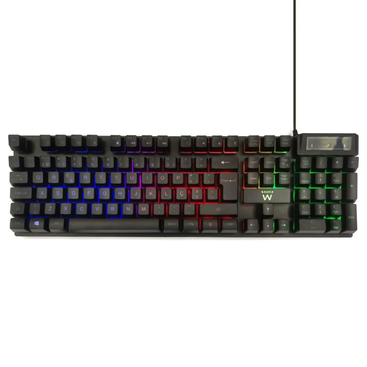 Ewent PL3319 Gaming Keyboard USB QWERTY Portuguese Black