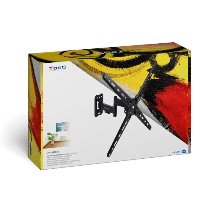 TooQ Wall Mount for 13"-55" Screens, Black
