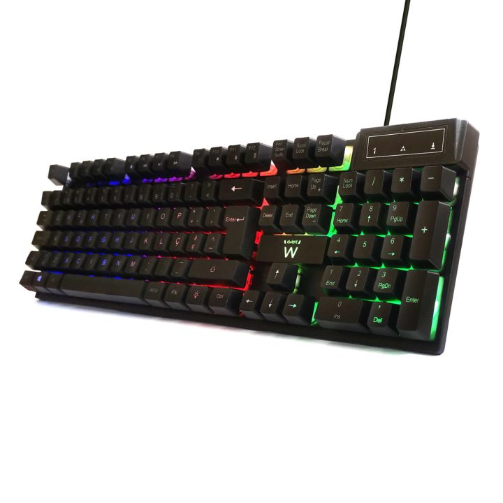 Ewent PL3319 Gaming Keyboard USB QWERTY Portuguese Black