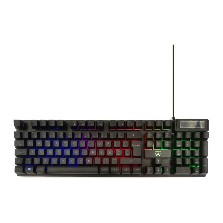 Ewent PL3319 Gaming Keyboard USB QWERTY Portuguese Black