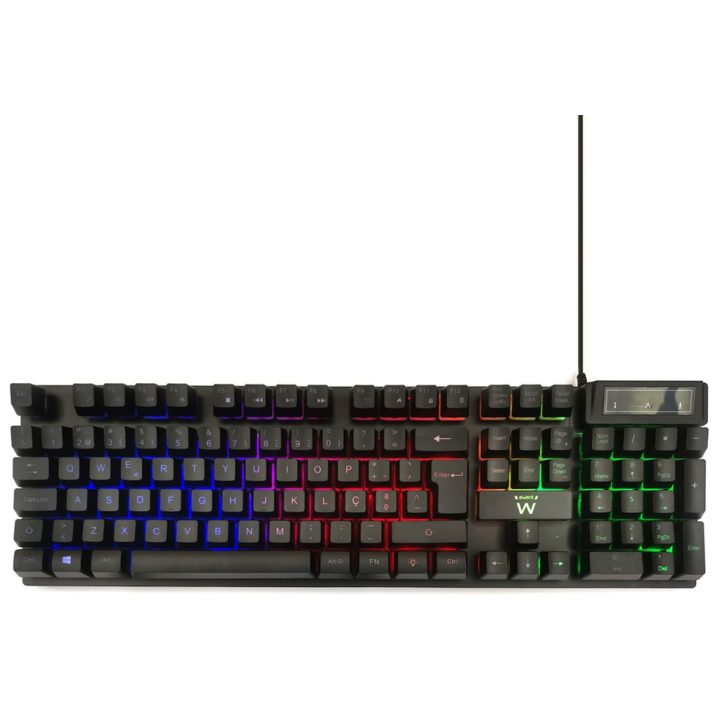 Ewent PL3319 Teclado de Jogo USB QWERTY Português Preto