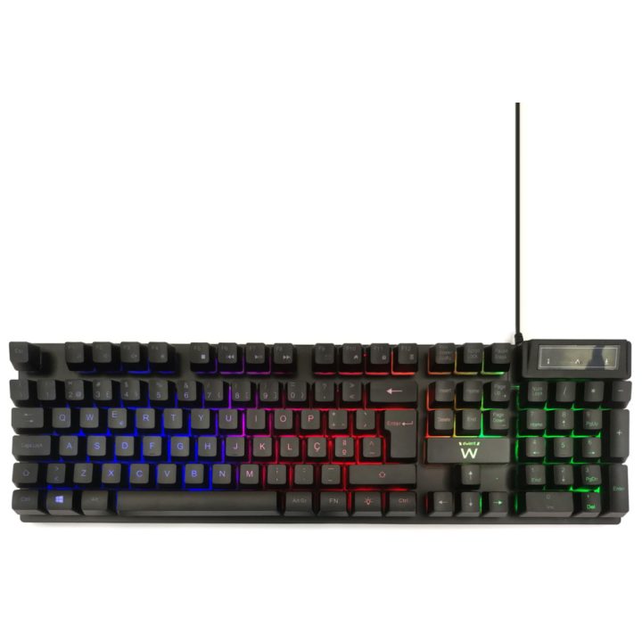 Ewent PL3319 Gaming Keyboard USB QWERTY Portuguese Black