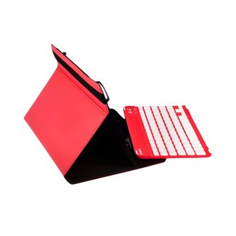 Silver HT universal gripcase for 9-10 inch tablet + red Bluetooth…