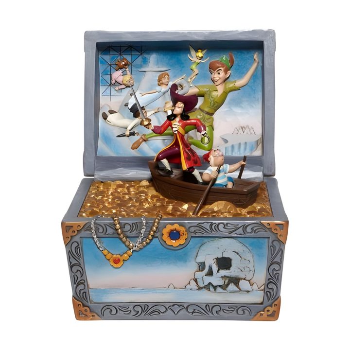 Figura Enesco Disney Peter Pan cofre do tesouro Peter Pan Capitão…