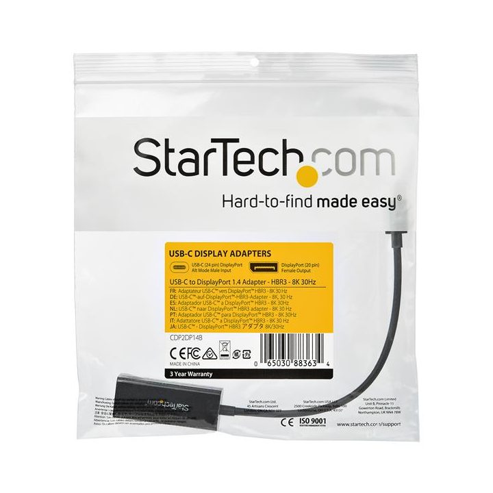 StarTech.com USB-C to DisplayPort Adapter - USB Type-C to DP Alt Mode…