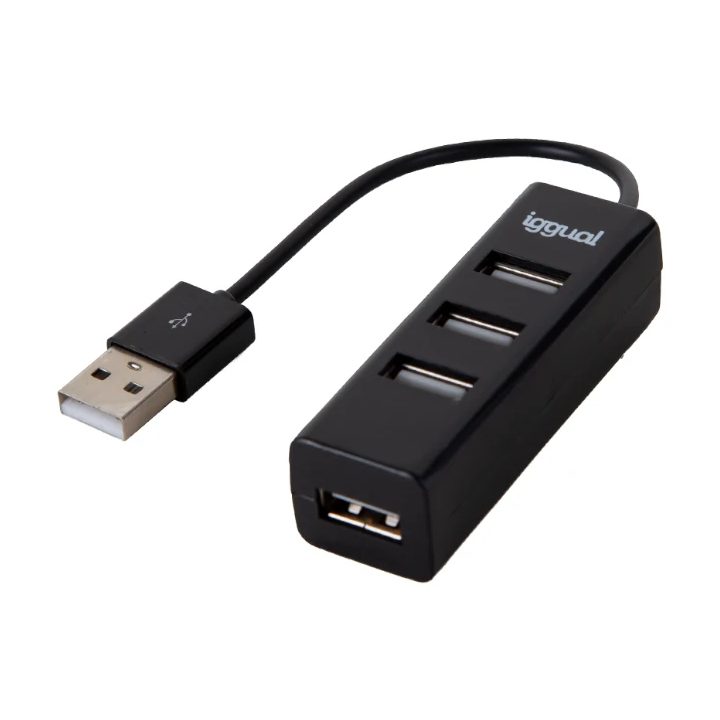 iggual Hub USB 2.0 x 4 portas HUB-A-4p