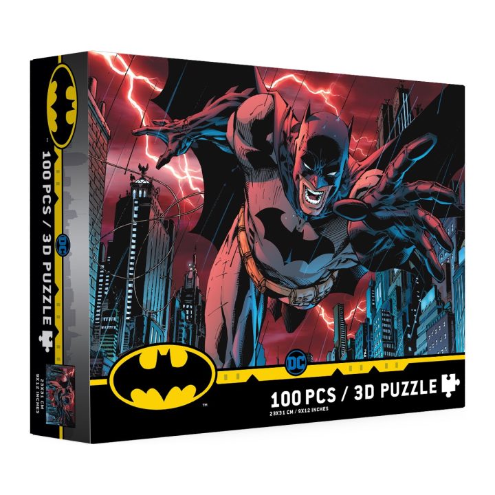 Sd toys Puzzle 100 peças efeito 3D Batman Cidade Universo DC…