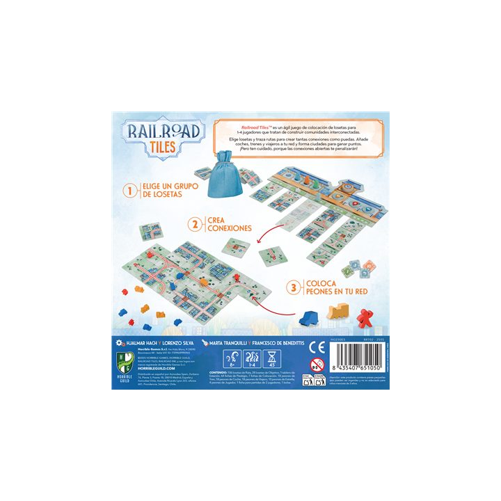 Asmodee Jogo de tabuleiro Railroad Tiles (HG230)