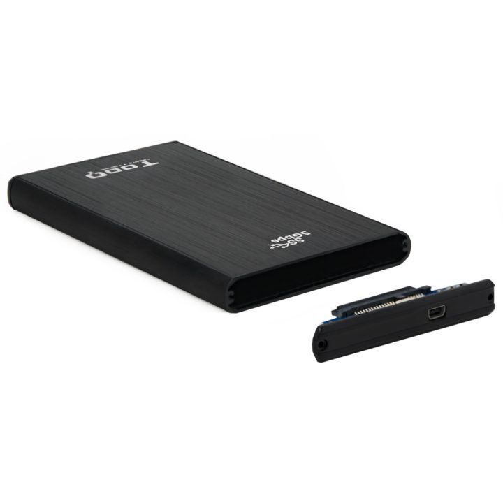 TooQ TQE-2522B External Hard Drive Case Hard Drive (HDD) Enclosure…