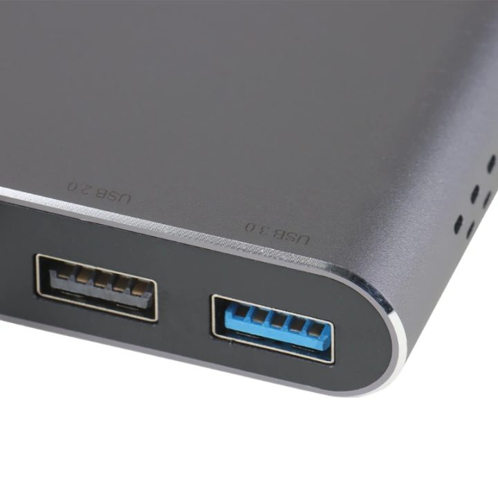 iggual Hub C 8 em 1 2xHDMI 2xUSB 2xSD RJ45 PD100W