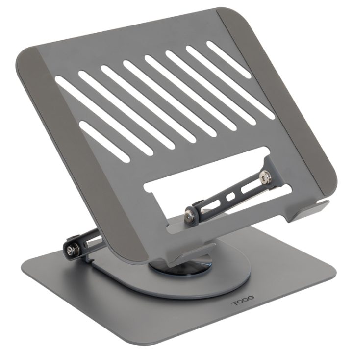 TooQ Adjustable 360° Rotating Laptop Stand, for 11"-17" Devices, Dark…