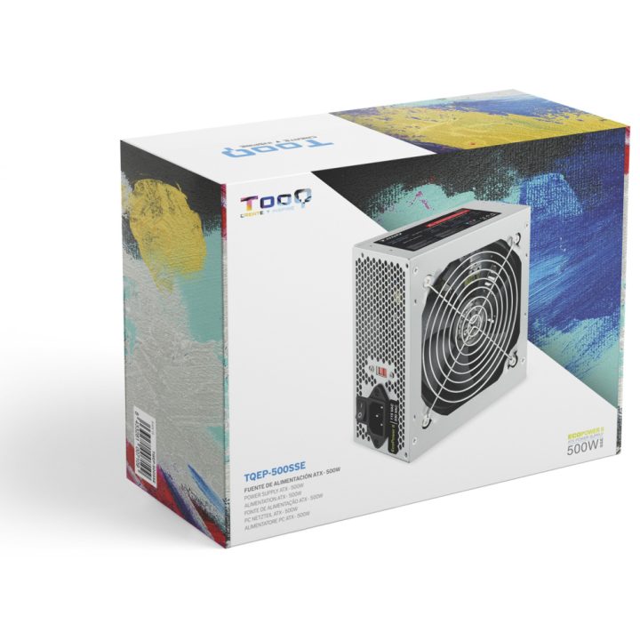 TooQ TQEP-500SSE unidade de fonte de alimentação 500 W 24-pin ATX ATX…