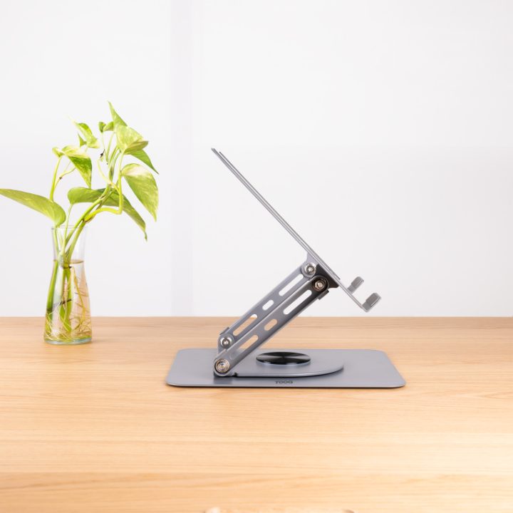 TooQ Adjustable 360° Rotating Laptop Stand, for 11"-17" Devices, Dark…
