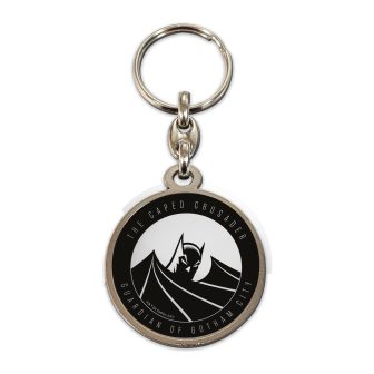 Chaveiro redondo em metal SD Toys The Caped Crusader Batman Universo…