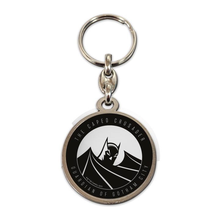 Round Metal Keychain SD Toys The Caped Crusader Batman DC Universe…