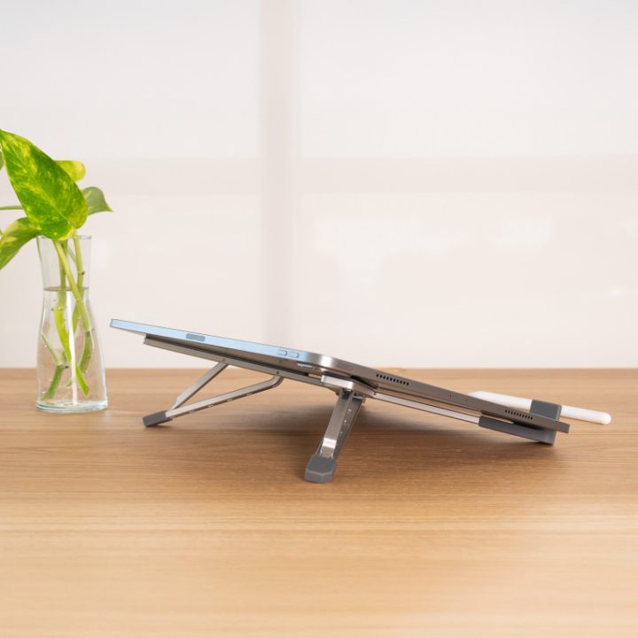 TooQ Foldable Aluminum Laptop Stand, Silver