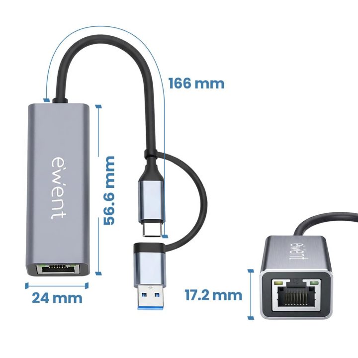 Ewent EW9819 hub de interface USB 3.2 Gen 1 (3.1 Gen 1) Type-A +…
