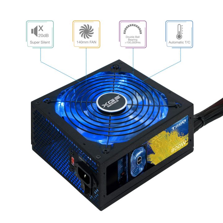 TooQ TQXGEII-800SAP unidade de fonte de alimentação 800 W 20+4 pinos…