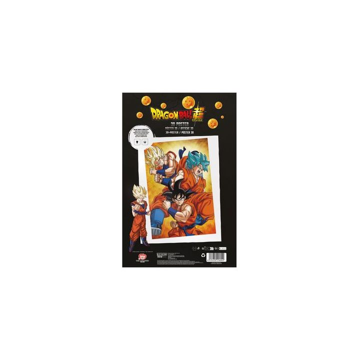 Sd toys Poster 3d 58X38 cm champa goku states dragon ball super…