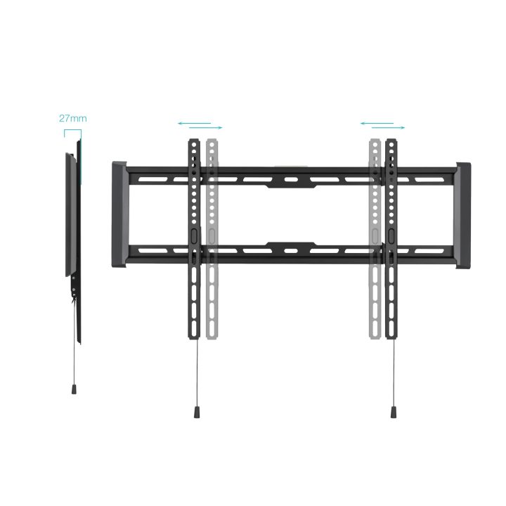 TooQ Fixed Wall Mount for 37"- 80" Screens, Black