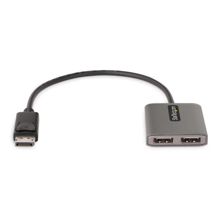 StarTech.com 2-Port DisplayPort 1.4 MST Hub - DP Splitter for 2…