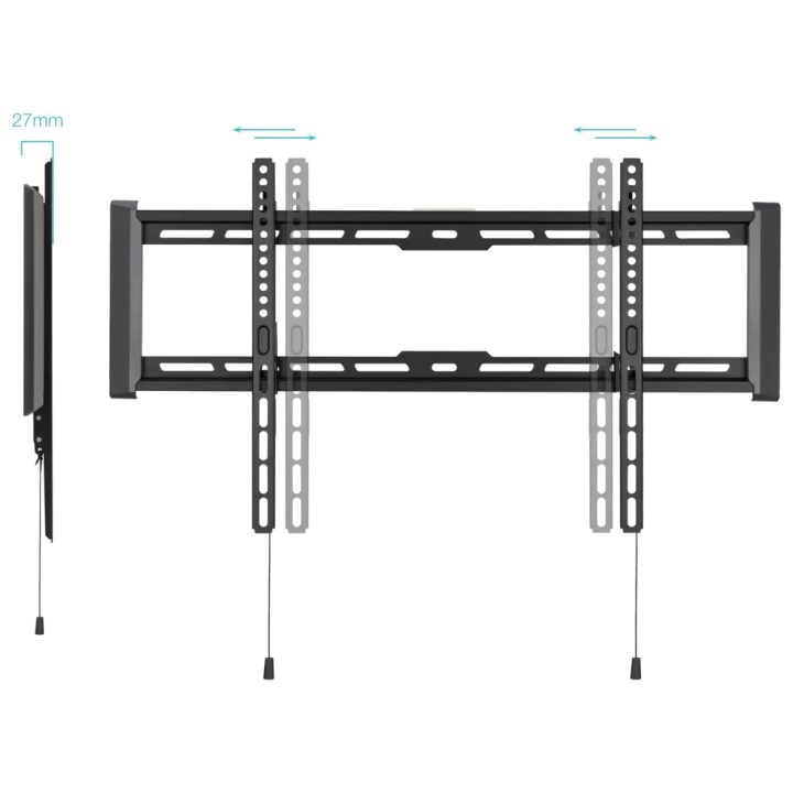 TooQ Suporte de Parede Fixo para Ecrãs 37"- 80", Preto