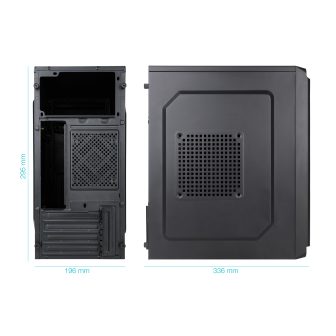 TooQ "DODEKA ULTRA" Black Micro-ATX Mini Tower Case