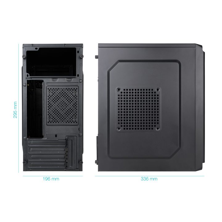TooQ "DODEKA ULTRA" Black Micro-ATX Mini Tower Case