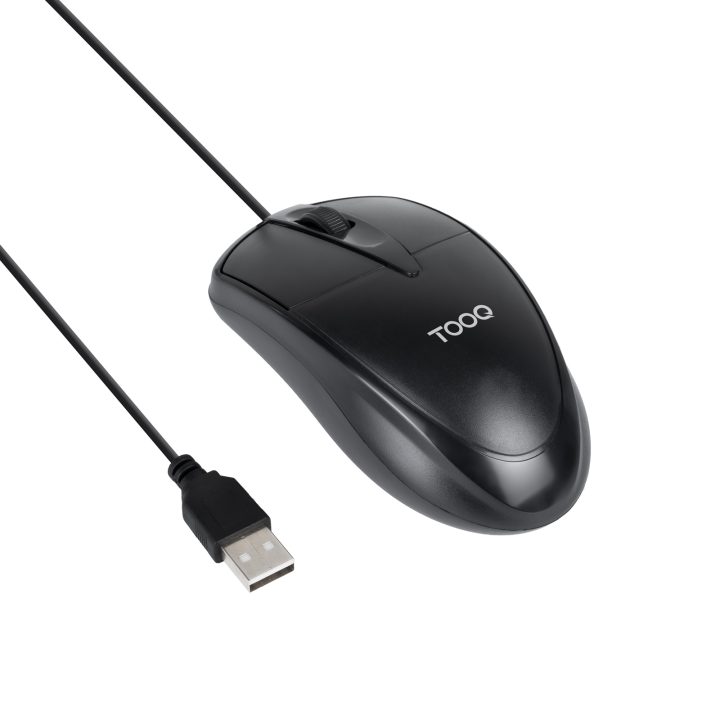 TooQ Wired USB Optical Mouse, 1000 DPI