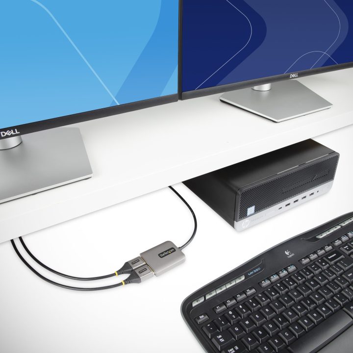 StarTech.com 2-Port DisplayPort 1.4 MST Hub - DP Splitter for 2…