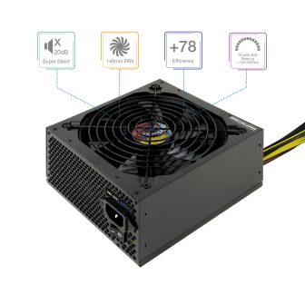 TooQ TQAPOLO-700SP unidade de fonte de alimentação 700 W 20+4 pinos…