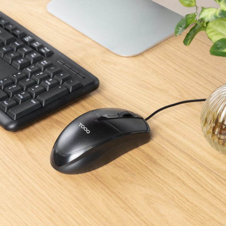 TooQ Wired USB Optical Mouse, 1000 DPI