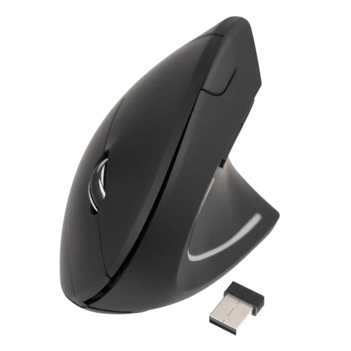 TooQ Rato Inalámbrico Ergonómico Vertical 3200 DPI, 6 botões, Preto