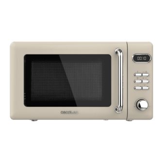 Cecotec 01714 Beige Microwave with Grill Countertop 20 L 700 W