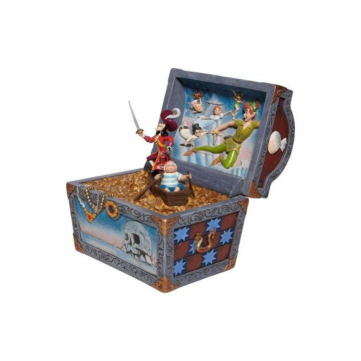 Figura Enesco Disney Peter Pan cofre do tesouro Peter Pan Capitão…