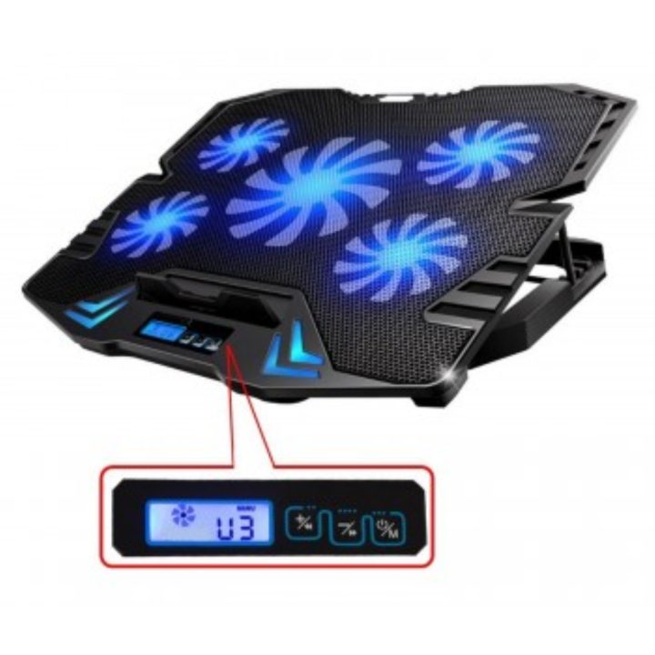 Ewent EW1259 Cooling Pad 17" 2500 RPM Black